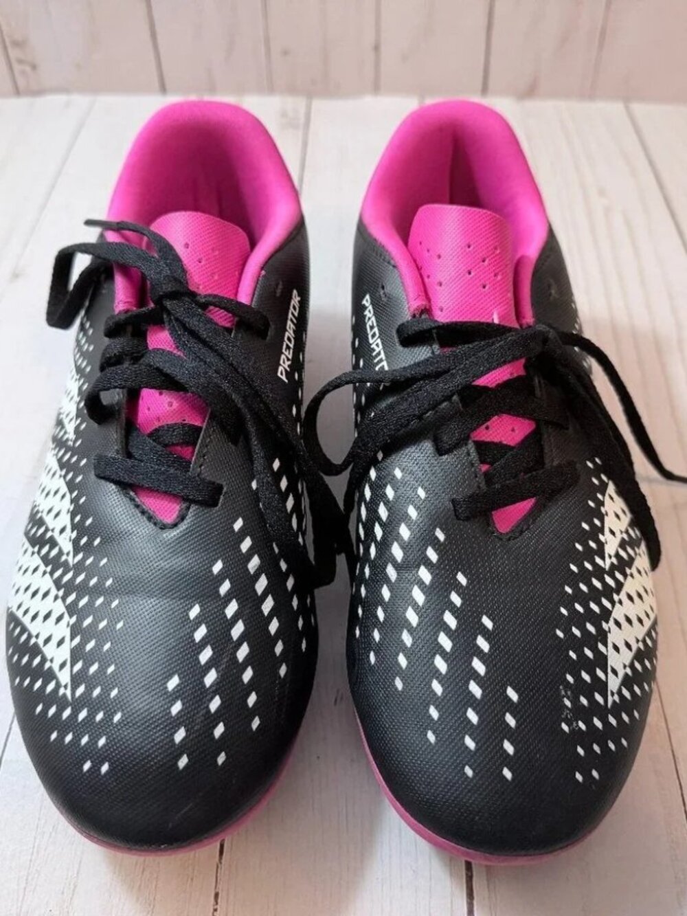 Adidas Predator Cleats - Black and Pink